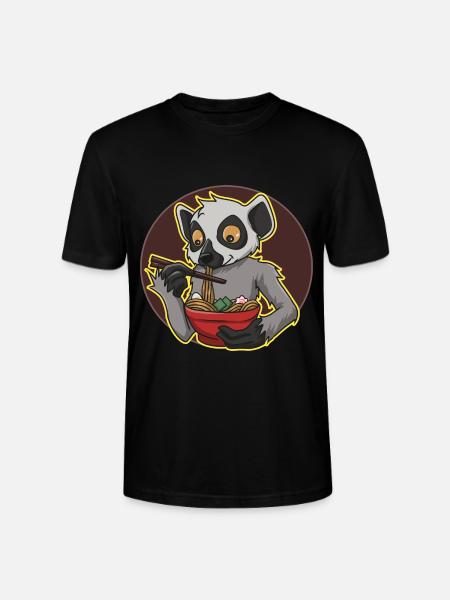 Lemur Ramen - Stanley/Stella CRAFTER Unisex Organic T-Shirt - black