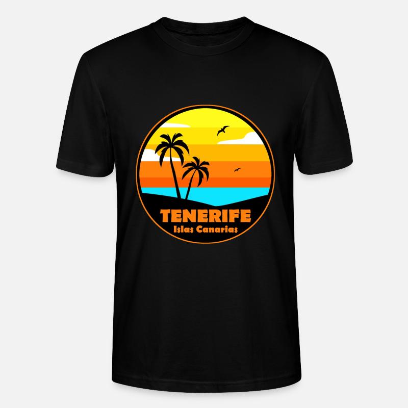 Teneriffa - Stanley/Stella Unisex Bio-T-Shirt CRAFTER - Schwarz