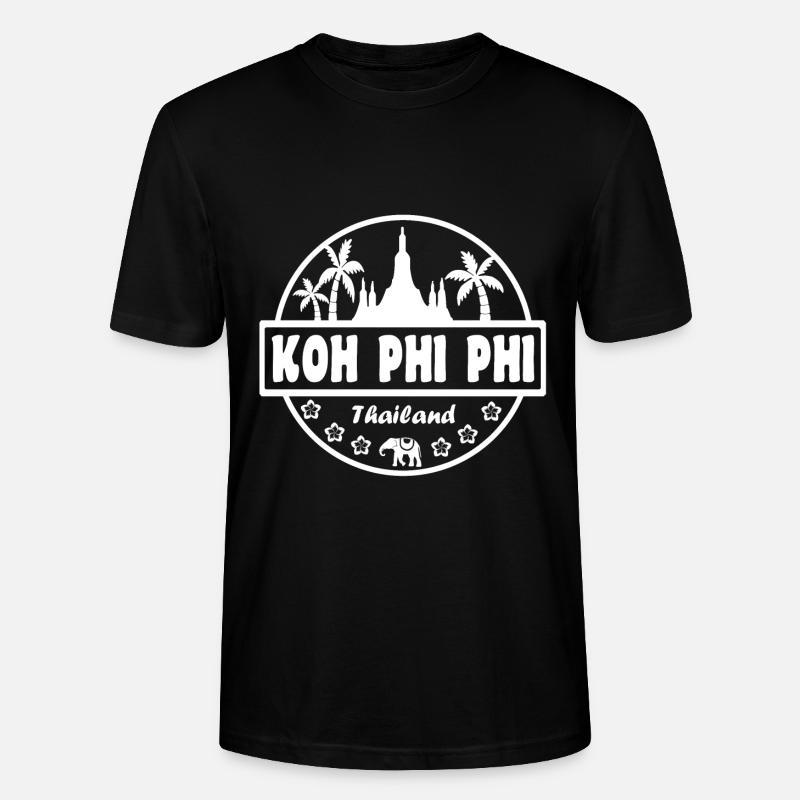 Koh Phi Phi Thaïlande - T-shirt bio CRAFTER Stanley Stella Unisexe - noir
