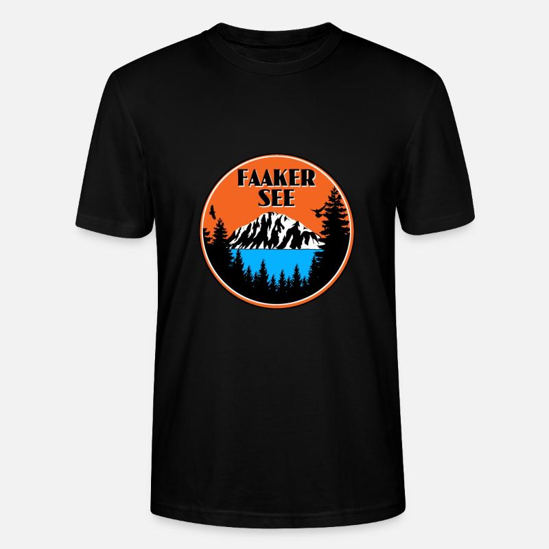 Faaker See - Stanley/Stella Unisex Bio-T-Shirt CRAFTER - Schwarz