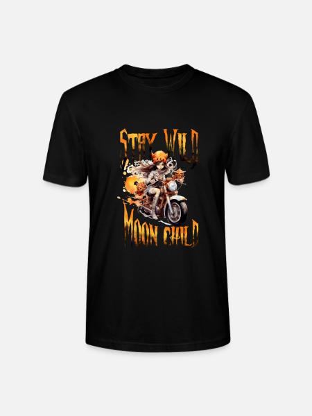 Halloween Pumpkin Horror - Stanley/Stella CRAFTER Unisex Organic T-Shirt - black