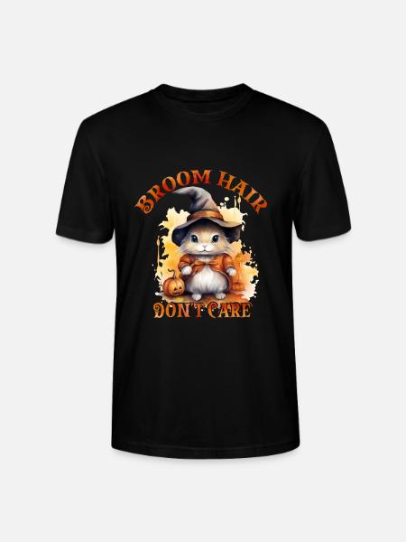 Halloween Pumpkin Horror - Stanley/Stella CRAFTER Unisex Organic T-Shirt - black