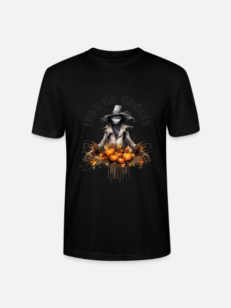 Halloween Pumpkin Horror - Stanley/Stella CRAFTER Unisex Organic T-Shirt - black