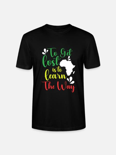 Safari Elephant Holiday - Stanley/Stella CRAFTER Unisex Organic T-Shirt - black