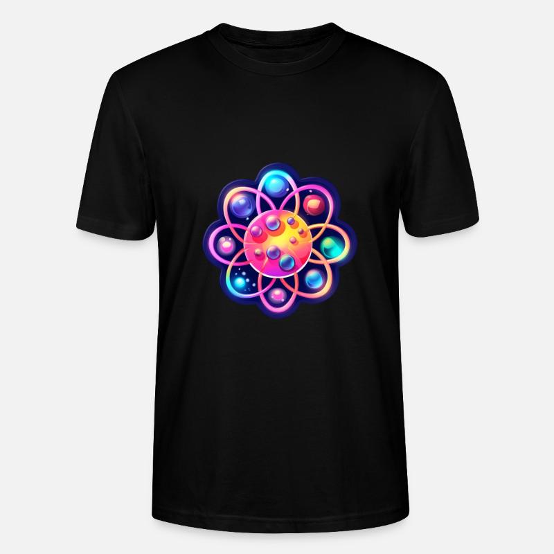 Atom Physics Nerd Atomic Model - Stanley/Stella CRAFTER Unisex Organic T-Shirt - black