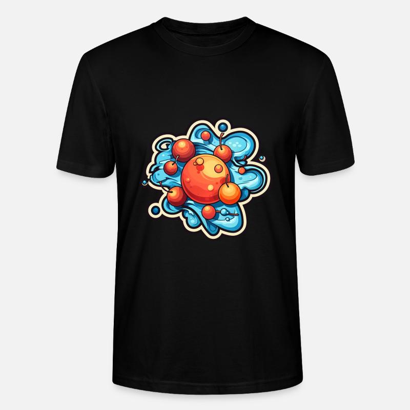 Atom Physik Nerd Atommodel - Stanley/Stella Unisex Bio-T-Shirt CRAFTER - Schwarz