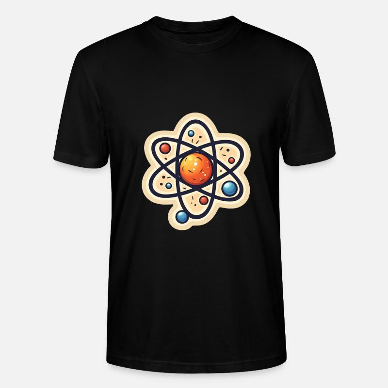 Atom Physik Nerd Atommodel - Stanley/Stella Unisex Bio-T-Shirt CRAFTER - Schwarz
