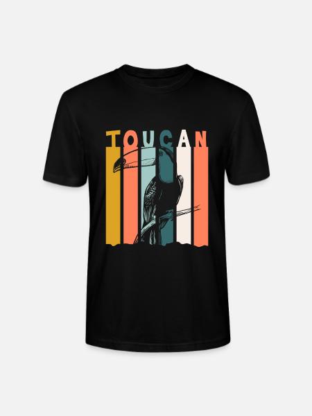 Toucan Jungle Nature South America - Stanley/Stella CRAFTER Unisex Organic T-Shirt - black