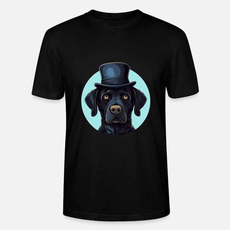 Labrador hat chic - T-shirt bio CRAFTER Stanley Stella Unisexe - noir
