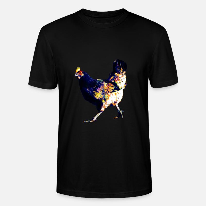 Huhn bunt Henne - Stanley/Stella Unisex Bio-T-Shirt CRAFTER - Schwarz