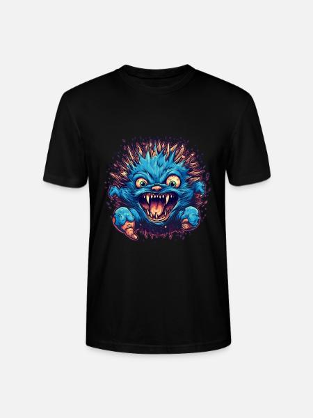 Hedgehog Halloween Horror - Stanley/Stella CRAFTER Unisex Organic T-Shirt - black