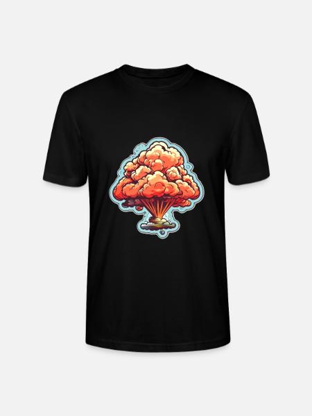 Explosion Fireworks Pyrotechnics - Stanley/Stella CRAFTER Unisex Organic T-Shirt - black