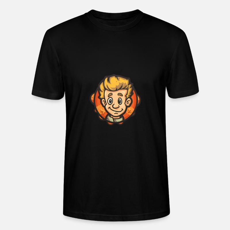 Fröhlicher Junge - Stanley/Stella Unisex Bio-T-Shirt CRAFTER - Schwarz