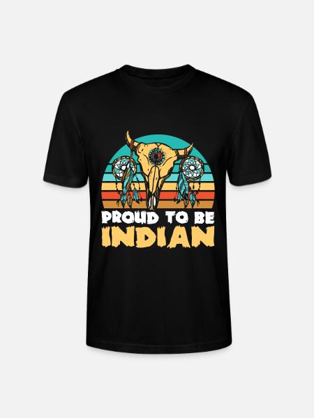 Native American Skull - Stanley/Stella CRAFTER Unisex Organic T-Shirt - black