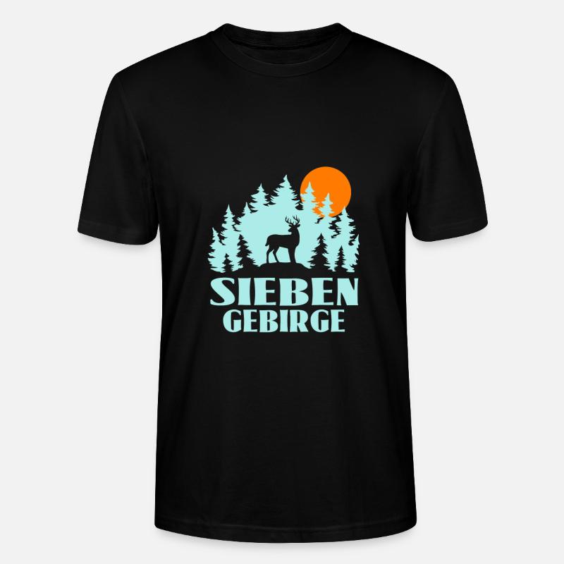 Siebengebirge - Stanley/Stella Unisex Bio-T-Shirt CRAFTER - Schwarz
