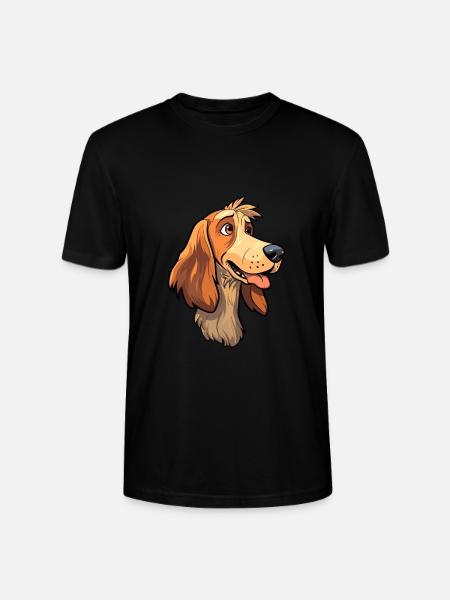 Jamthund Dog Breed Cartoon Kawaii Illustration - Stanley/Stella CRAFTER Unisex Organic T-Shirt - black