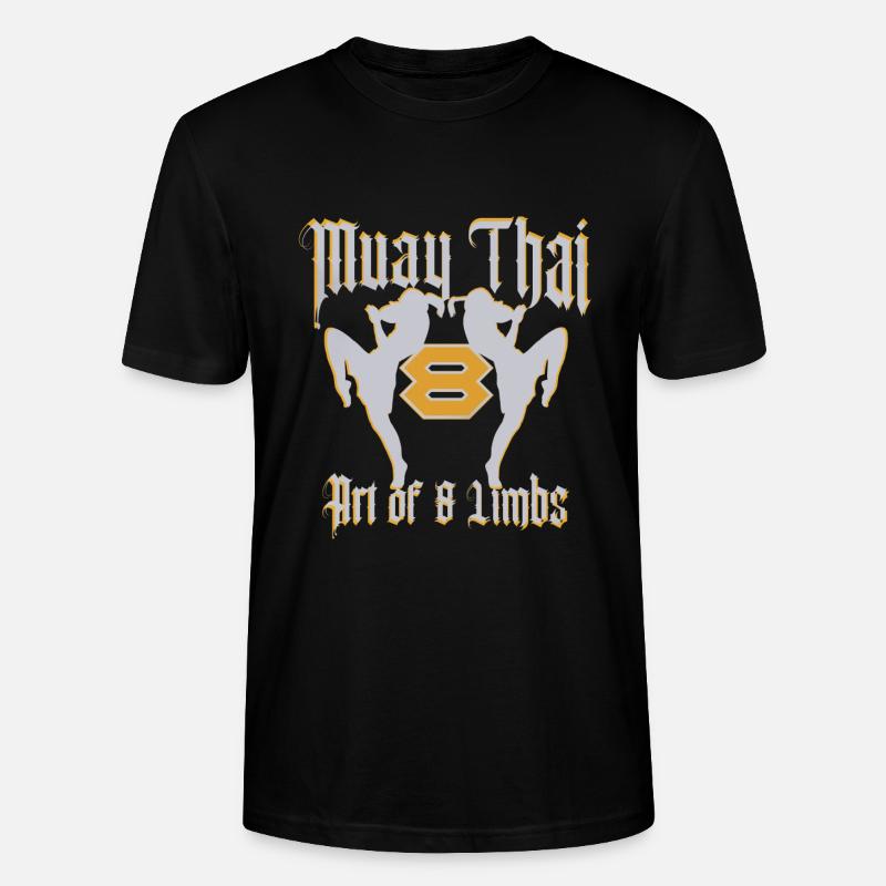 Muay Thai - Stanley/Stella Unisex Bio-T-Shirt CRAFTER - Schwarz