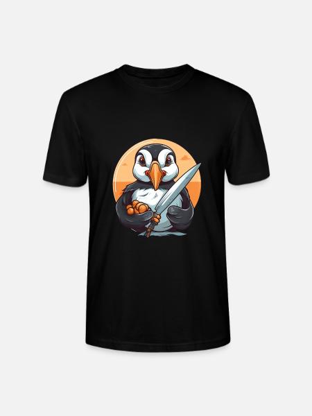 Puffin - Stanley/Stella CRAFTER Unisex Organic T-Shirt - black