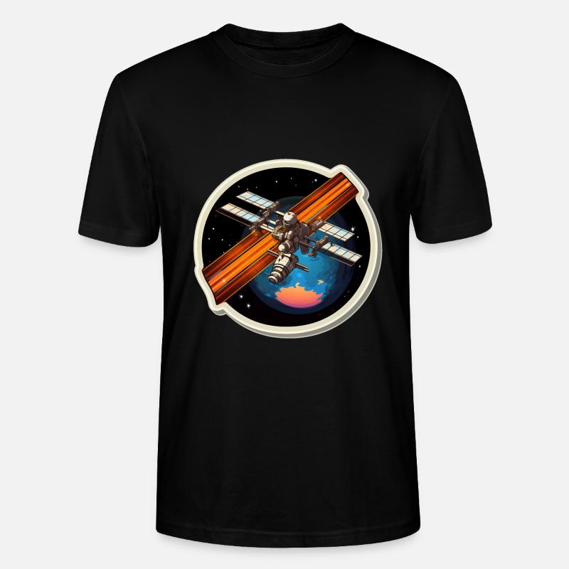 Satellit Raumfahrt - Stanley/Stella Unisex Bio-T-Shirt CRAFTER - Schwarz