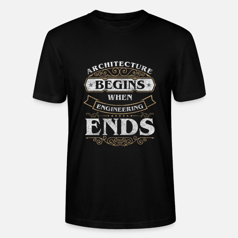 Engineer, Design, Architect's Office - Stanley/Stella CRAFTER Unisex Organic T-Shirt - black