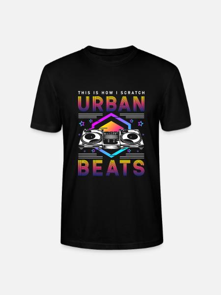 Disque vinyle Disco Rave - T-shirt bio CRAFTER Stanley Stella Unisexe - noir