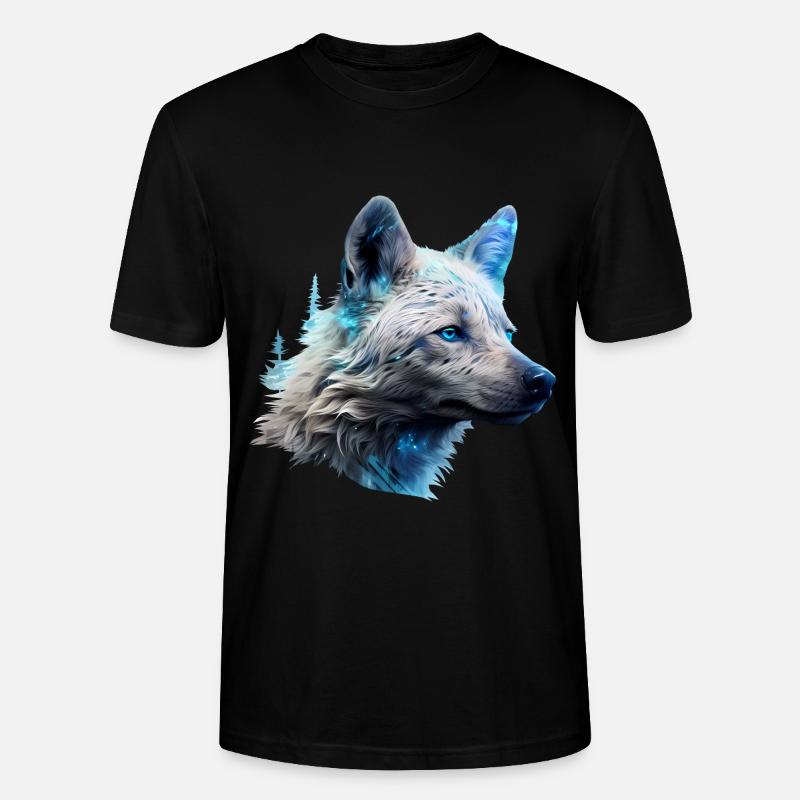 Hyäne - Stanley/Stella Unisex Bio-T-Shirt CRAFTER - Schwarz