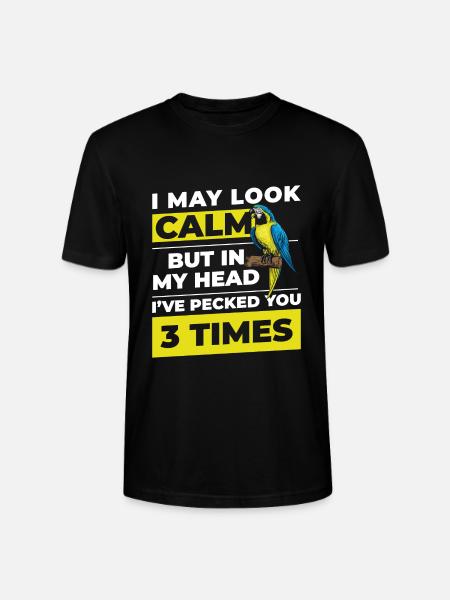 Macaw Parrot Bird Species - Stanley/Stella CRAFTER Unisex Organic T-Shirt - black