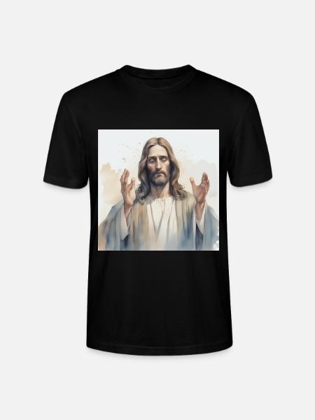 Jesus God Messiah - Stanley/Stella CRAFTER Unisex Organic T-Shirt - black