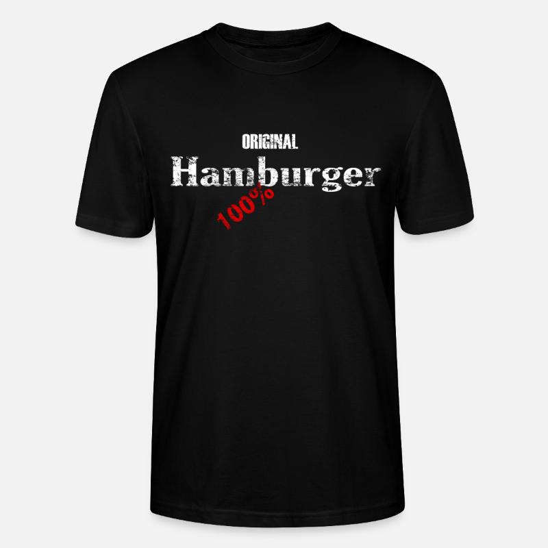 Original Hamburger - 100% - Stanley/Stella Unisex Bio-T-Shirt CRAFTER - Schwarz