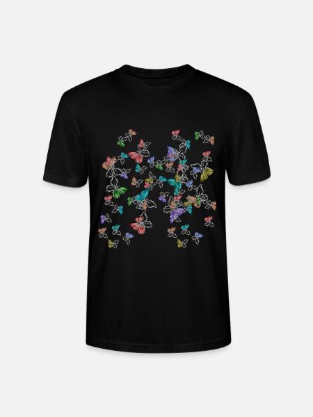 Vlinders, Gevoelens, Emotie, Pijn, Depressie - Stanley/Stella Uniseks bio-T-shirt CRAFTER - zwart