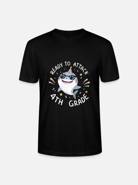 Ready To Attack 4th Grade - Stanley/Stella Unisex Bio-T-Shirt CRAFTER - Schwarz