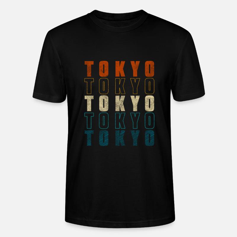 Tokio Stadt Samurai - Stanley/Stella Unisex Bio-T-Shirt CRAFTER - Schwarz