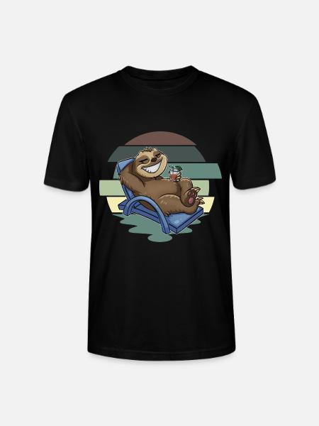 Sloth - Stanley/Stella CRAFTER Unisex Organic T-Shirt - black