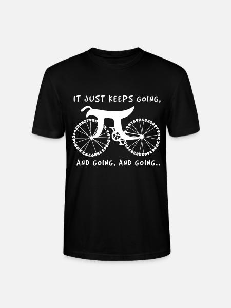 Mathe Fahrradfahrer - Stanley/Stella Unisex Bio-T-Shirt CRAFTER - Schwarz