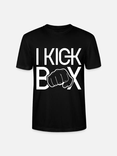 Ich Kickboxe Kickboxer Kickboxen Kickboxing - Stanley/Stella Unisex Bio-T-Shirt CRAFTER - Schwarz