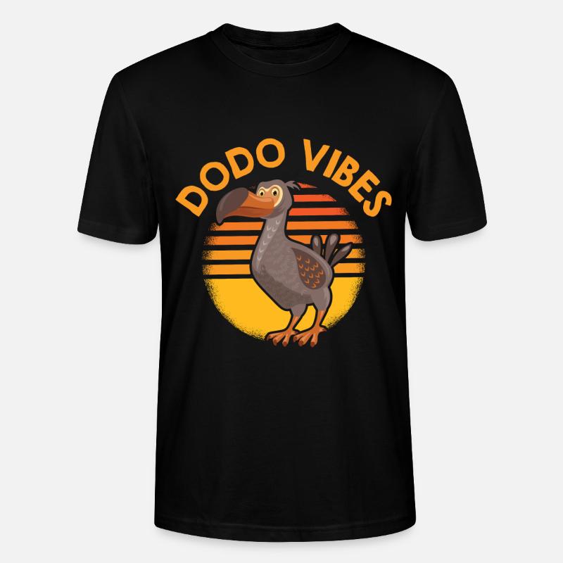 Dodo Mauritius Vogel Dronte - T-shirt bio CRAFTER Stanley Stella Unisexe - noir