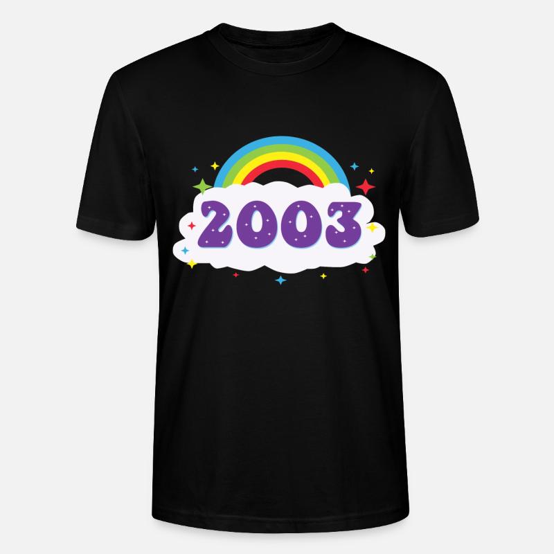 2003 Rainbow - Stanley/Stella Unisex Bio-T-Shirt CRAFTER - Schwarz