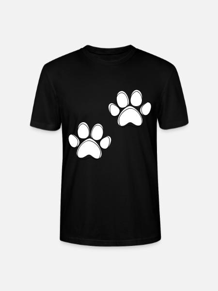 Pattes de chien - T-shirt bio CRAFTER Stanley Stella Unisexe - noir