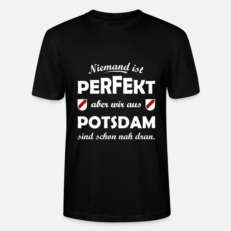 Die Potsdamer - Stanley/Stella Unisex Bio-T-Shirt CRAFTER - Schwarz