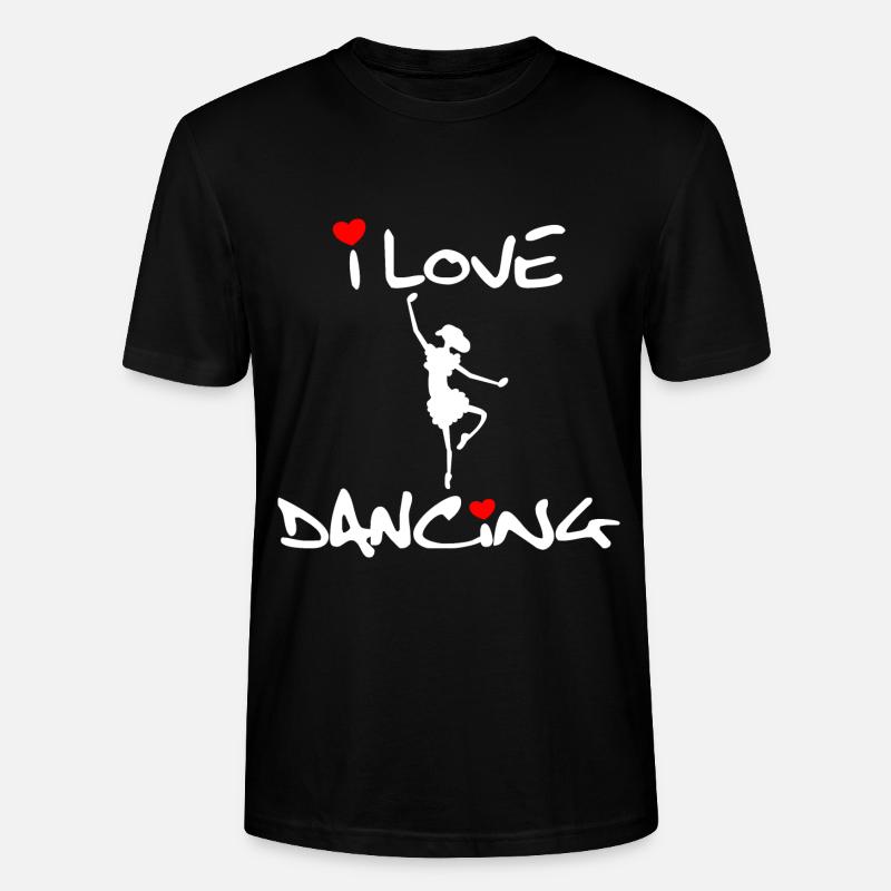 I Love Dancing - Stanley/Stella Unisex Bio-T-Shirt CRAFTER - Schwarz