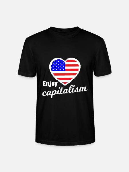 The American capitalists - Stanley/Stella CRAFTER Unisex Organic T-Shirt - black