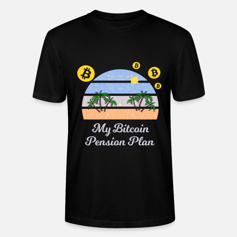 Der Rentenplan mit Bitcoin - Stanley/Stella Unisex Bio-T-Shirt CRAFTER - Schwarz
