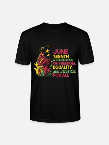 Juneteenth Schwarze Geschichte 19. Juni - Stanley/Stella Unisex Bio-T-Shirt CRAFTER - Schwarz