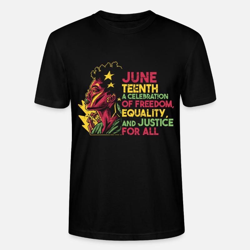 Juneteenth Schwarze Geschichte 19. Juni - Stanley/Stella Unisex Bio-T-Shirt CRAFTER - Schwarz