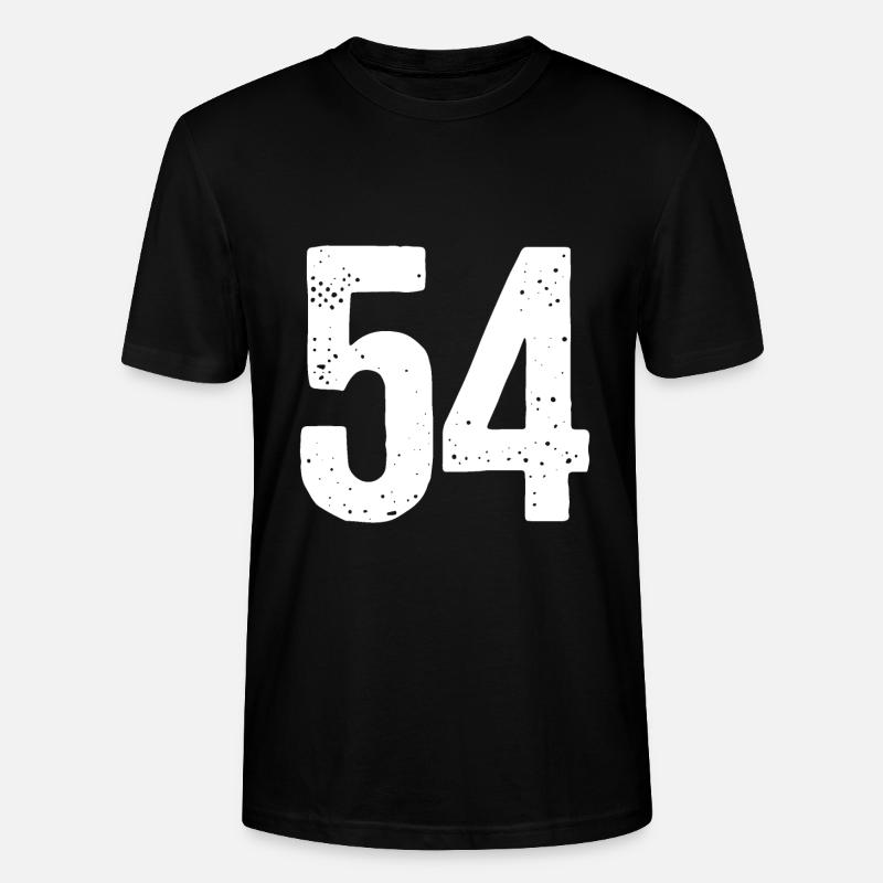 54 Numéros Blanc - T-shirt bio CRAFTER Stanley Stella Unisexe - noir