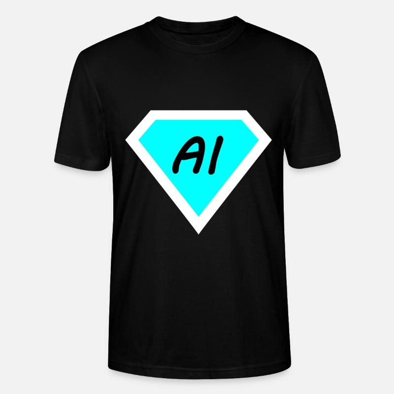 Artificial computer technology - Stanley/Stella CRAFTER Unisex Organic T-Shirt - black