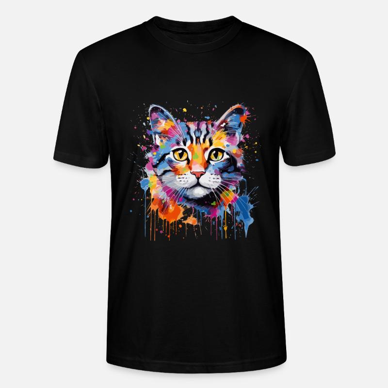 Chat mignon - T-shirt bio CRAFTER Stanley Stella Unisexe - noir