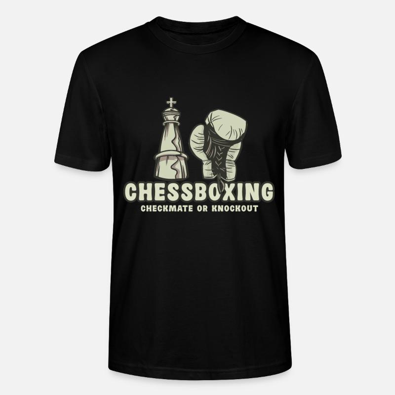 Schachboxen - Schachmatt Oder Knockout Schachboxen - Stanley/Stella Unisex Bio-T-Shirt CRAFTER - Schwarz