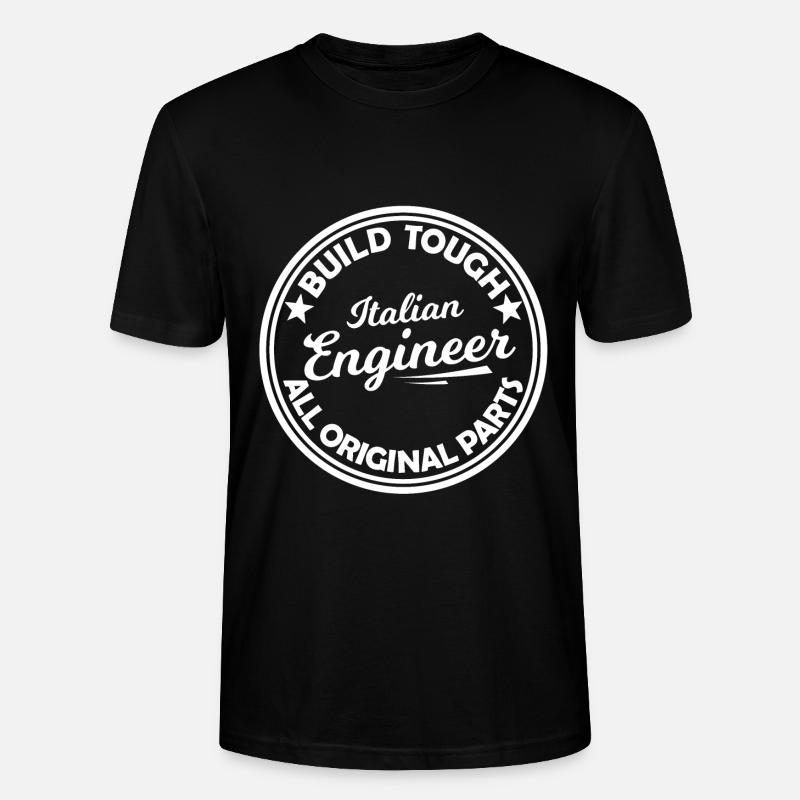 Engineer from Italy - Stanley/Stella CRAFTER Unisex Organic T-Shirt - black