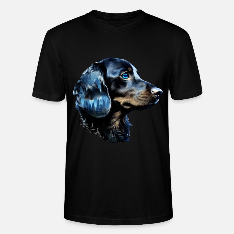 Dackel - Stanley/Stella Unisex Bio-T-Shirt CRAFTER - Schwarz